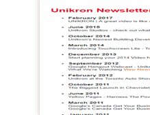 Tablet Screenshot of newsletter.unikron.com